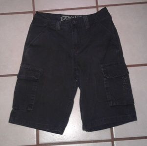 Black Cargo Shorts